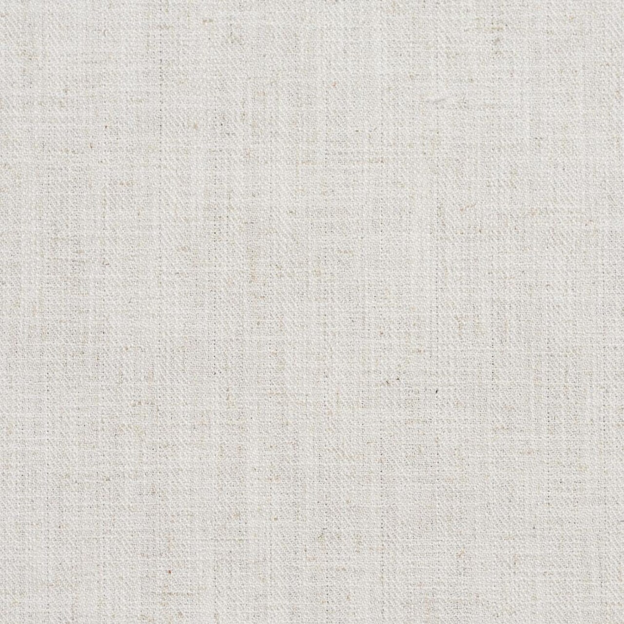 White Herringbone Small Scale Linen Look Upholstery Fabric by The Yard - SKU: Callie Ivory